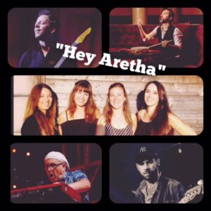 Musiciens du groupe " Hey Aretha" en concert dimanche au café-concert Le Centre