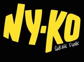 Logo du groupe de garage funk 'NY-KO', concert live au café concert Le Centre à Saint-Nazaire.